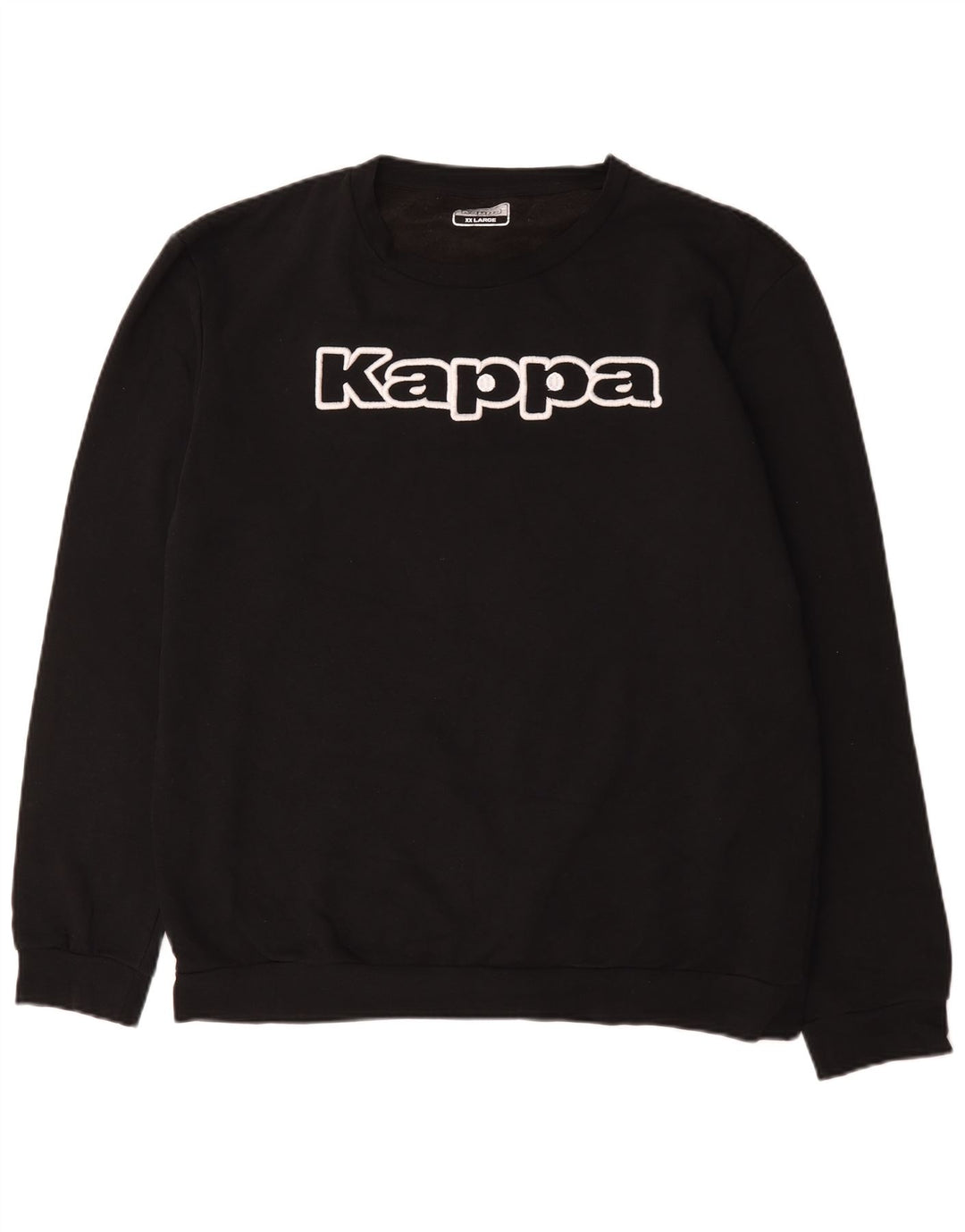 Kappa muški džemper s grafičkim motivima 2XL crni pamuk