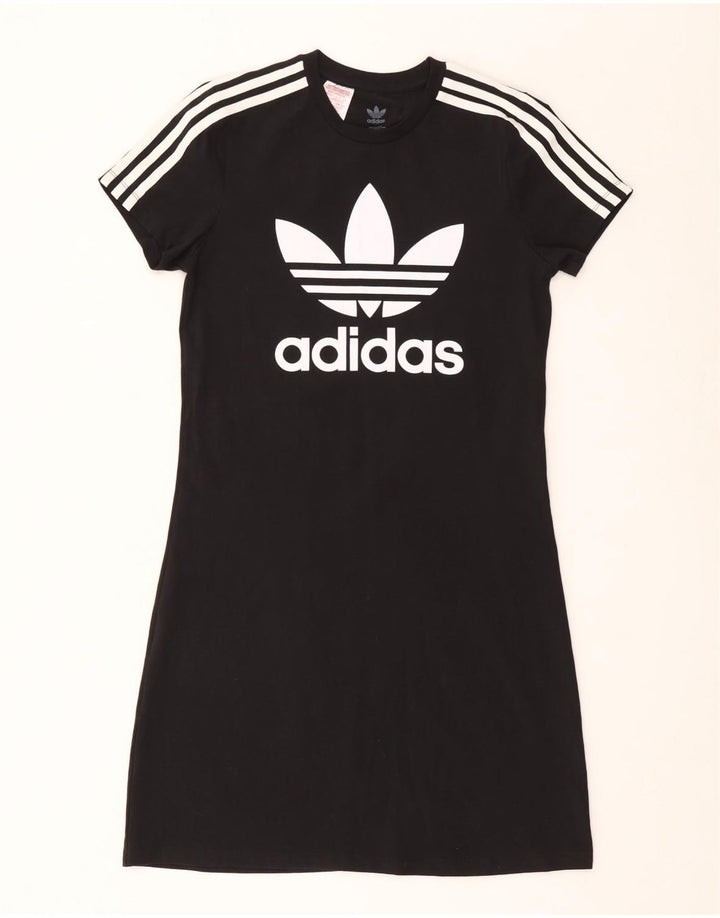 ADIDAS T-shirt haljina za djevojčice, 14-15 godina, crni pamuk