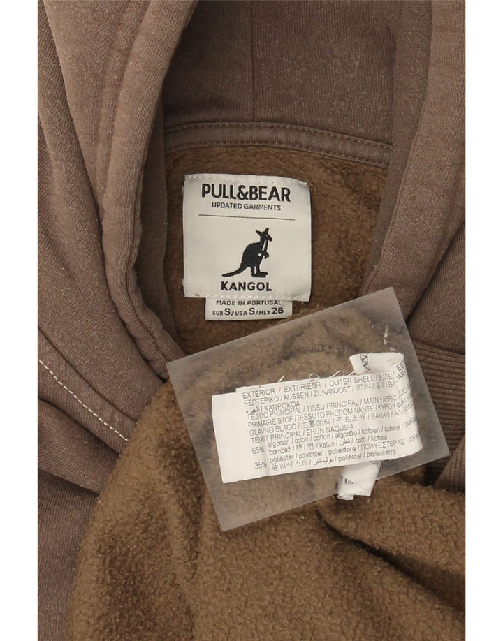 Pull & Bear Ženska prevelika majica s kapuljačom UK 10 Mali sivi pamuk