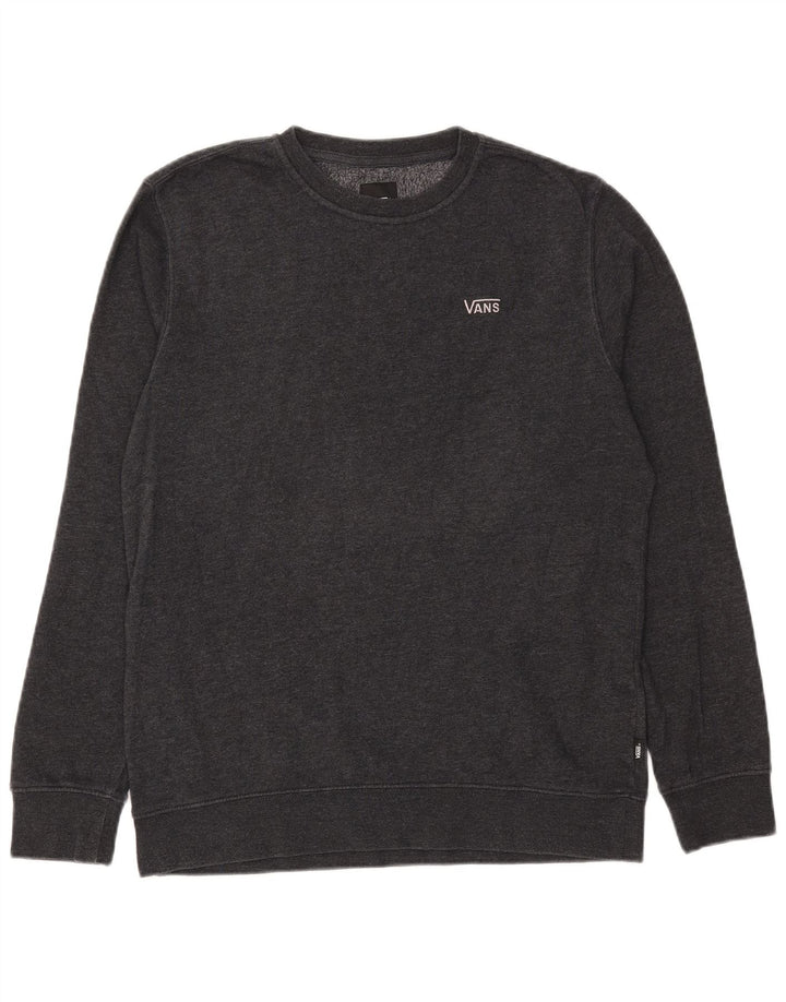 VANS Mens Sweatshirt Jumper Small Grey Cotton