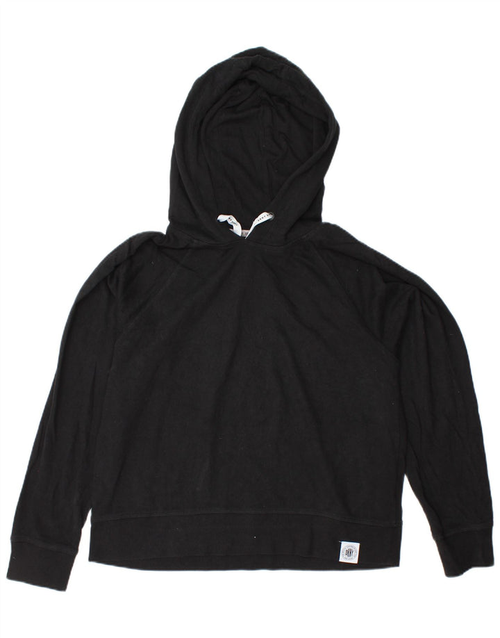 DKNY Ženska majica s kapuljačom UK 14 Srednji crni pamuk