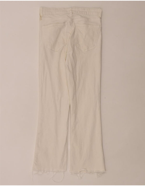 Zara ženske crop bootcut traperice EU 38 male W28 L24 bijele