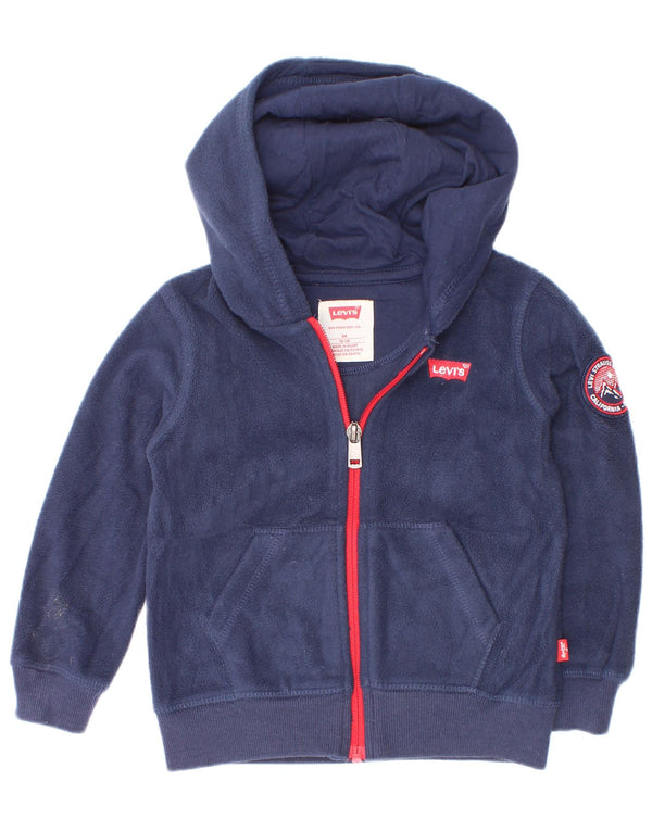 Levi's Baby Boys pulover s kapuljačom s patentnim zatvaračem od 18 do 24 mjeseca tamnoplavi poliester