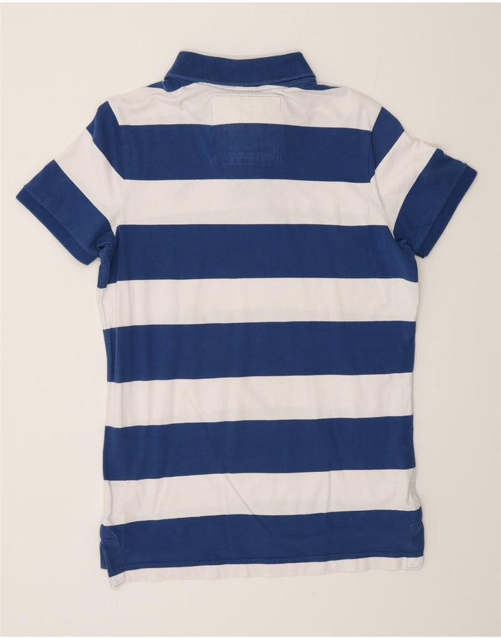 ABERCROMBIE & FITCH muška polo majica Muscle Rugby srednje tamnoplava na pruge