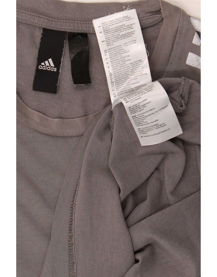 Adidas muška majica kratkih rukava Srednje sivi pamuk