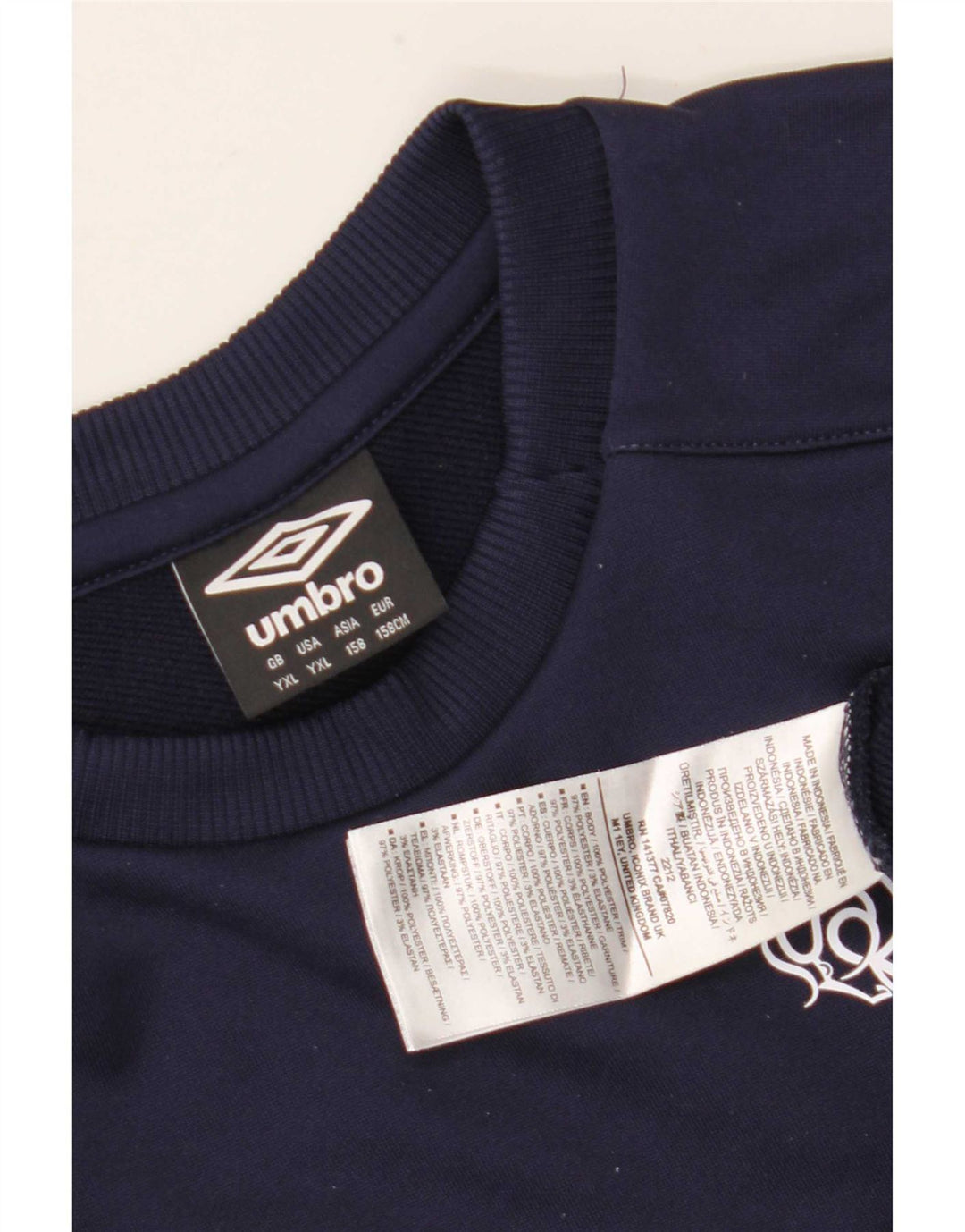 Umbro Boys Graphic Sweatshirt Džemper 13-14 godina XL tamnoplavi poliester