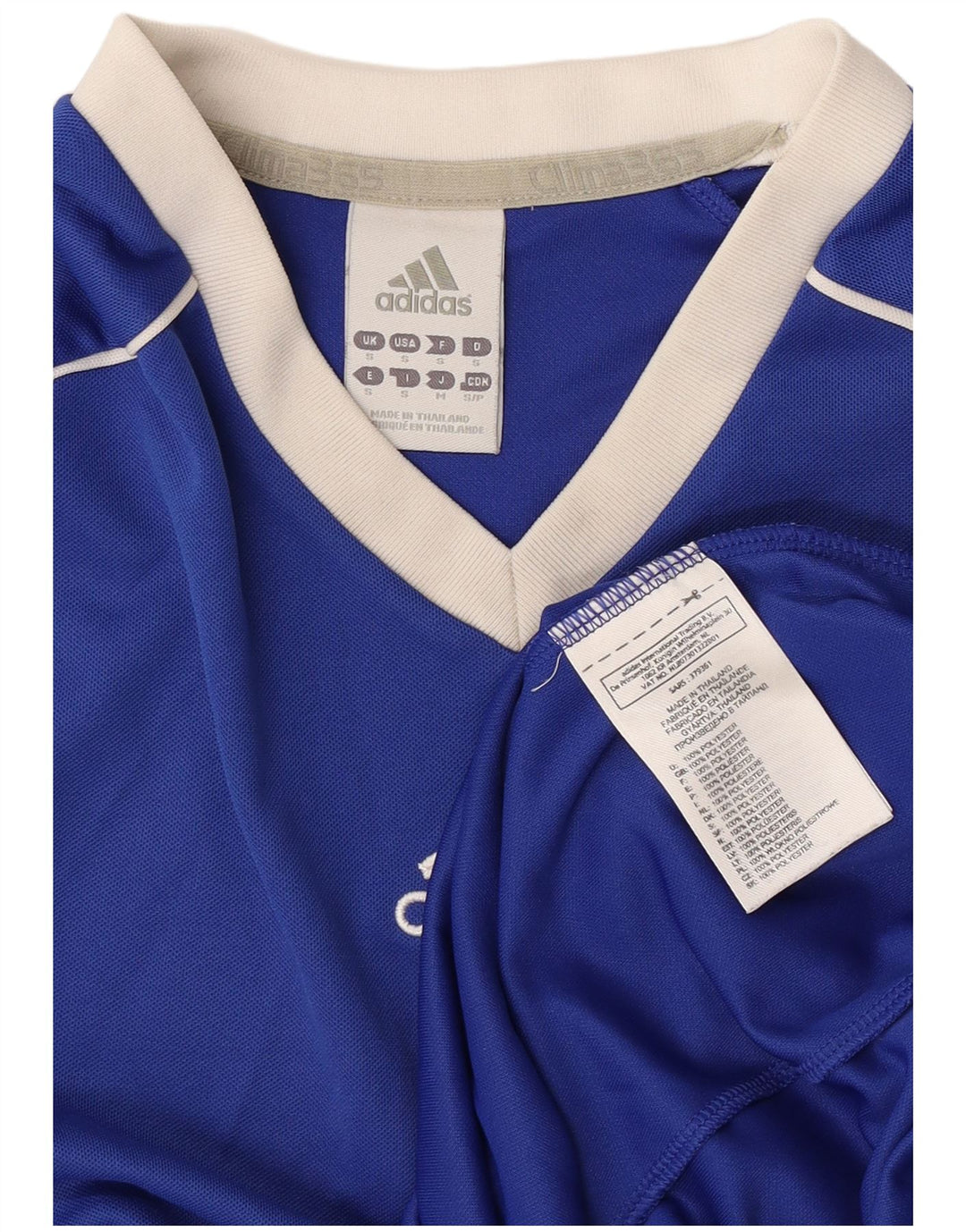 Adidas muška majica Climalite, mala plava poliesterska boja