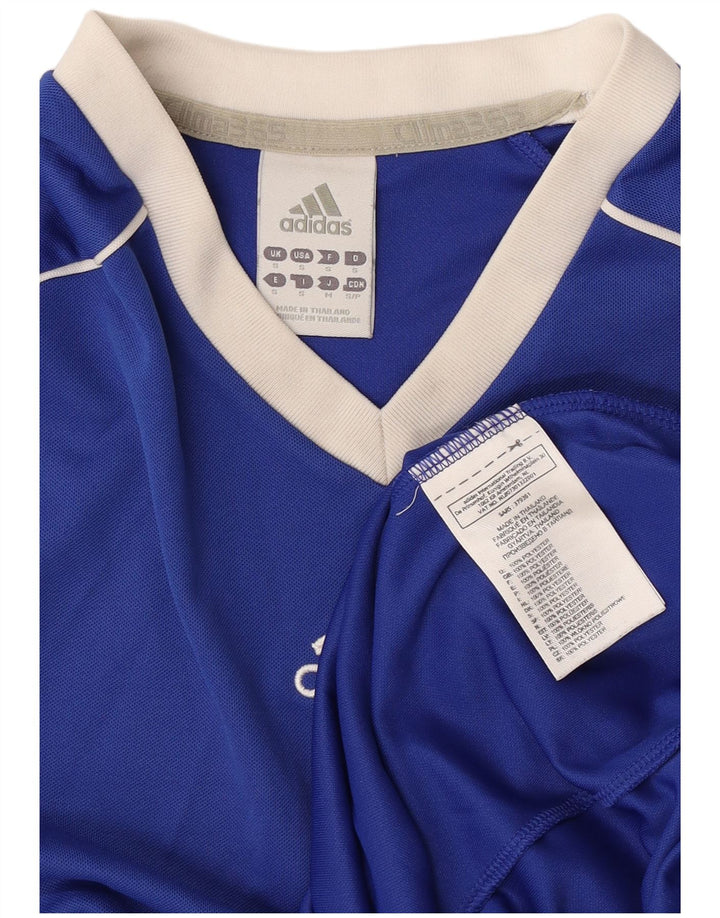 Adidas muška majica Climalite, mala plava poliesterska boja