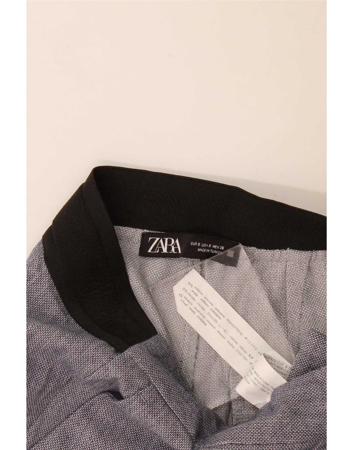 Zara ženske uske chino hlače male W27 L28 plavi poliester