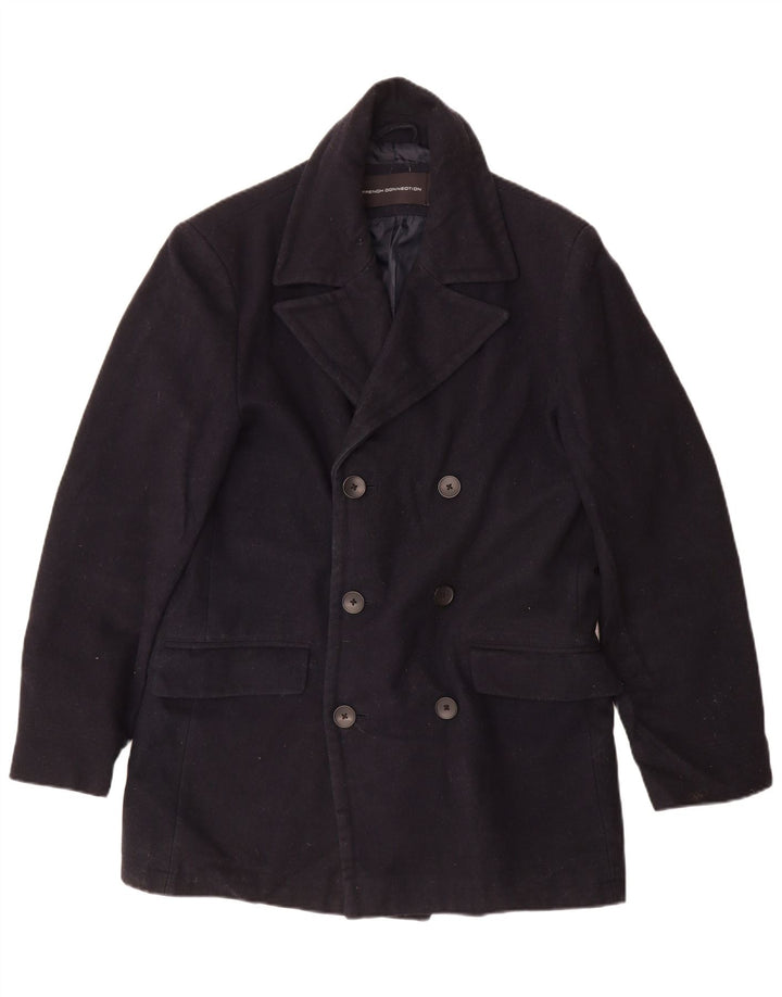 FRENCH CONNECTION Muški kaput s dvorednim kopčanjem UK 40 Veliki tamnoplavi