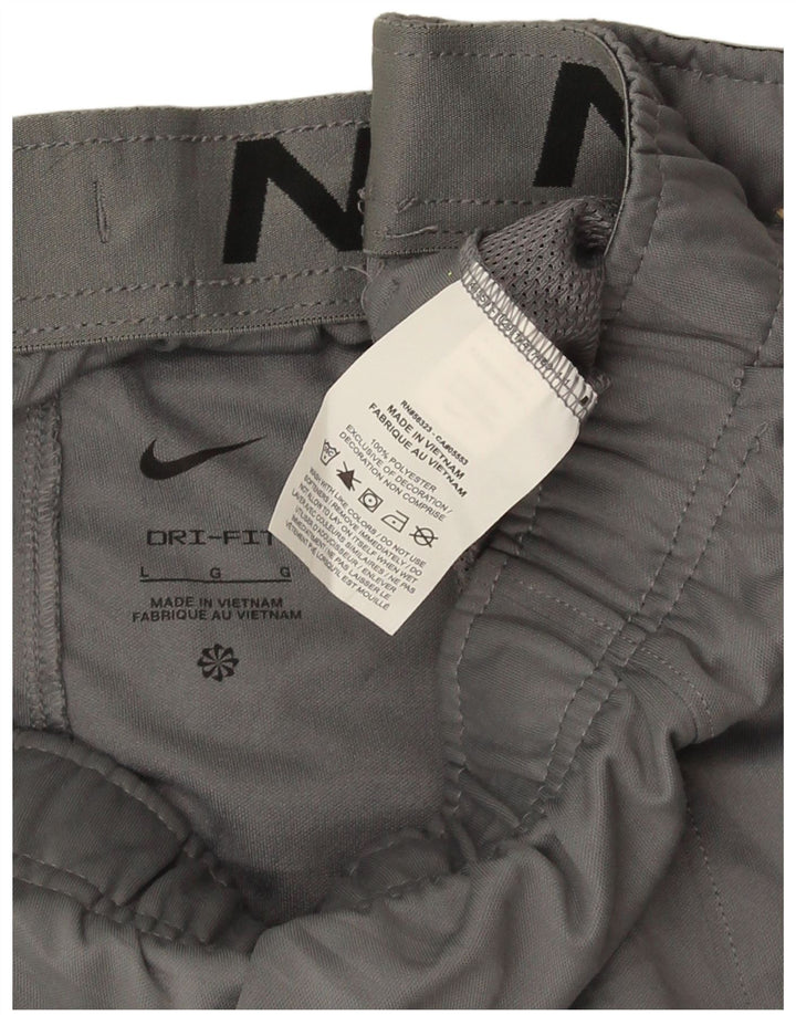 Nike Mens Dri Fit Trenirka Hlače Joggers Large Gray Poliester