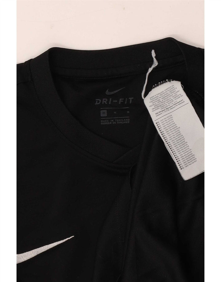 Nike Dri Fit majica kratkih rukava srednji crni poliester