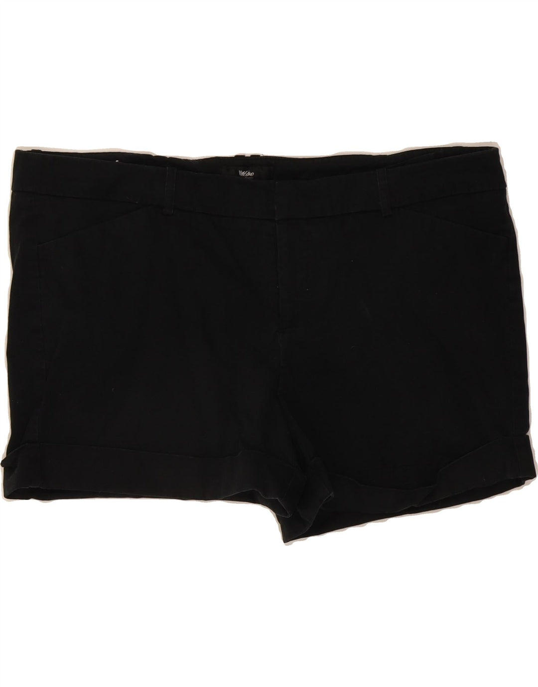 MOSSIMO Womens Hot Pants US 18 2XL W40 Black Cotton Vintage Mossimo and Second-Hand Mossimo from Messina Hembry 