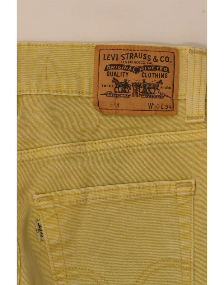 Levi's muške 511 uske traperice W30 L34 žute