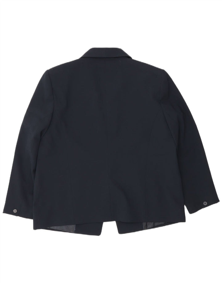 John Lewis Ženska jakna sako s 1 gumbom UK 18 XL tamnoplavi poliester