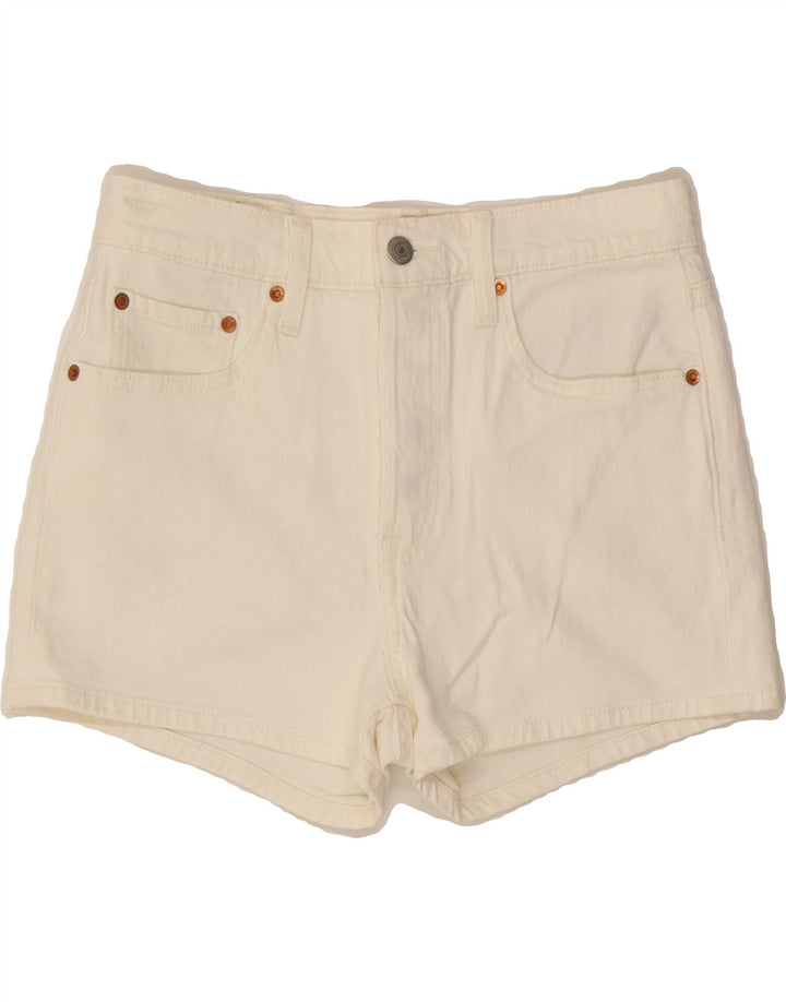 LEVI'S Womens Denim Shorts W30 Medium White Vintage Levi's and Second-Hand Levi's from Messina Hembry 