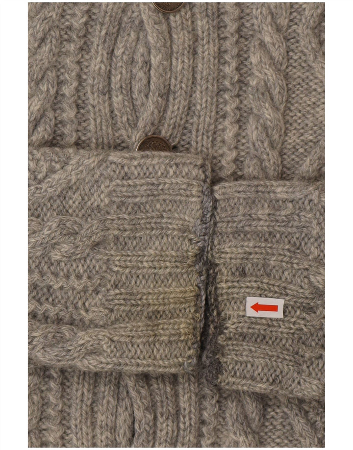 VINTAGE ženski kardigan pulover UK 10 Small Gray