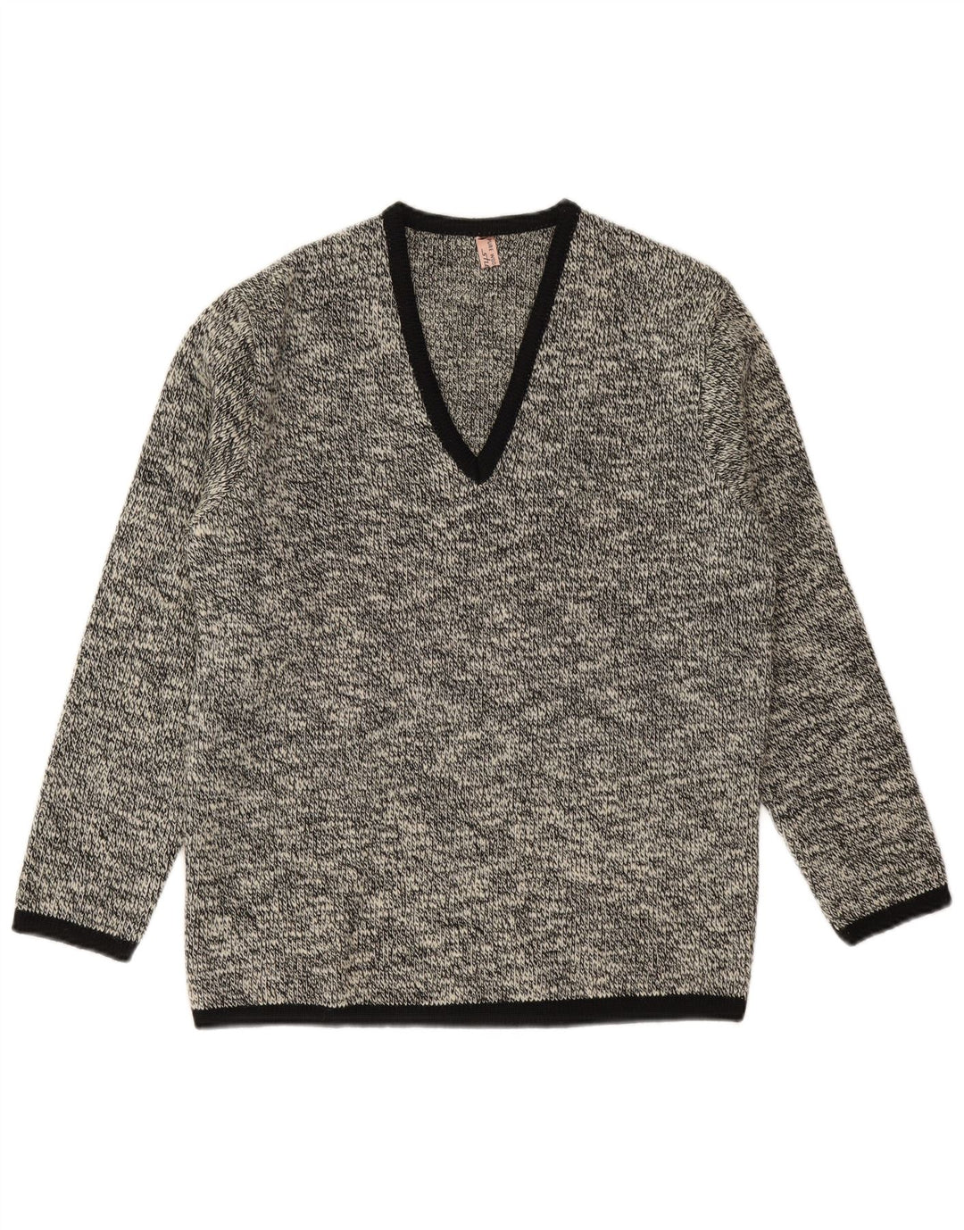 Šetlandski muški džemper s V-izrezom Mali tamnoplavi pjegavi novi vuneni pulover