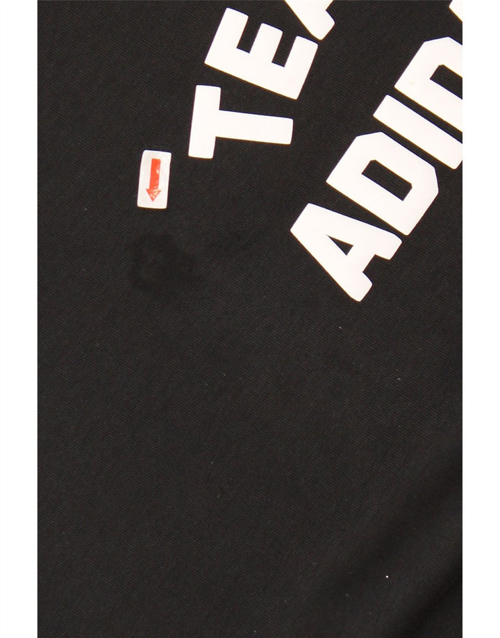 ADIDAS muški džemper s grafičkim motivima, veliki crni pamuk