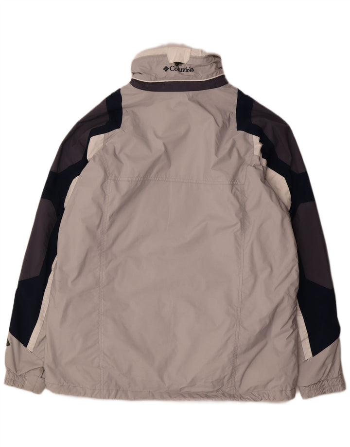 Columbia muška vjetrovka jakna UK 40 Large Gray Colourblock najlon