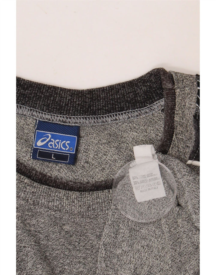 ASICS muška majica kratkih rukava s grafičkim motivima, veliki sivi pamuk u blokovima boja