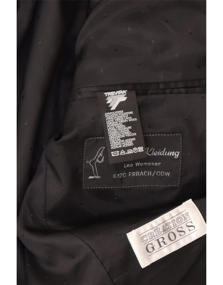 TREVIRA muški sako s jednim gumbom, UK 38, srednje crveni cvjetni klasik