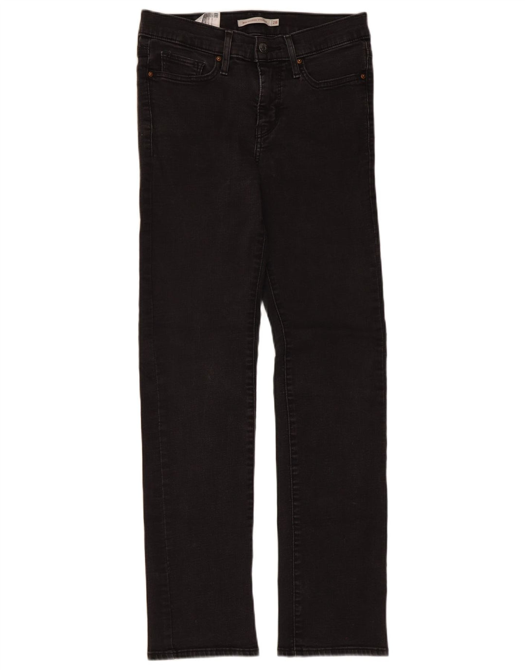 Levi's ženske ravne traperice 314 za oblikovanje W28 L30 crni pamuk