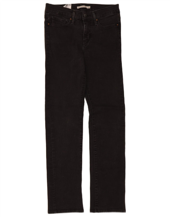 Levi's ženske ravne traperice 314 za oblikovanje W28 L30 crni pamuk