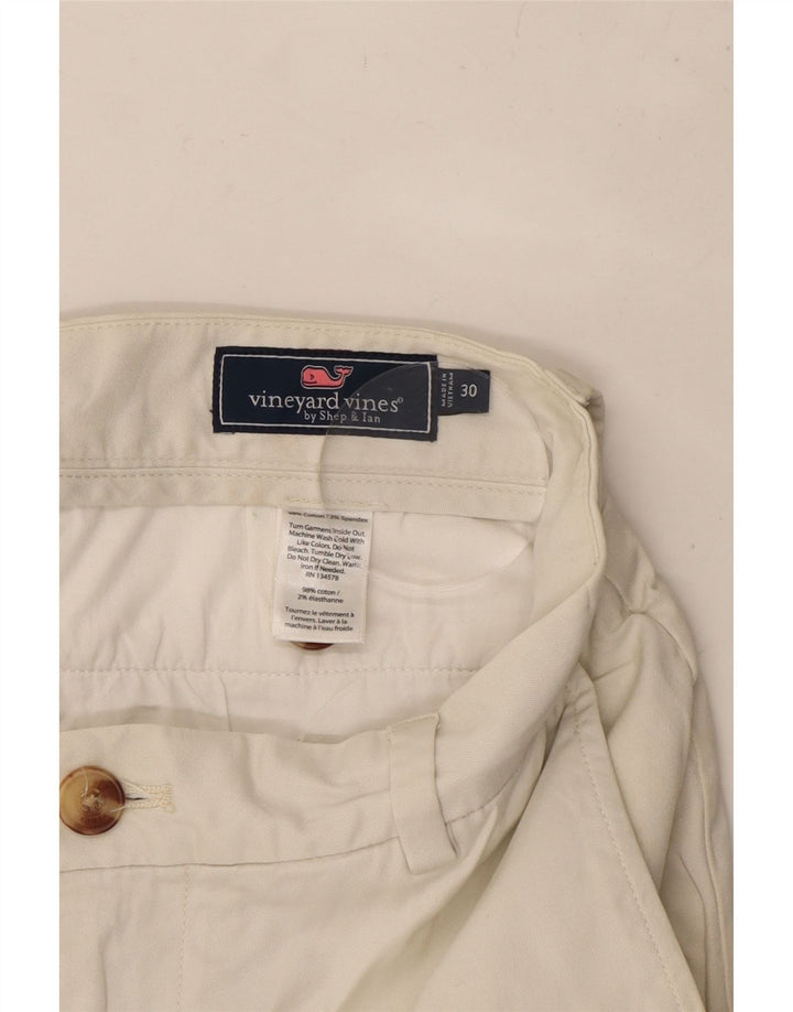 VINEYARD VINES Muške chino kratke hlače W30 Srednje bijeli pamuk