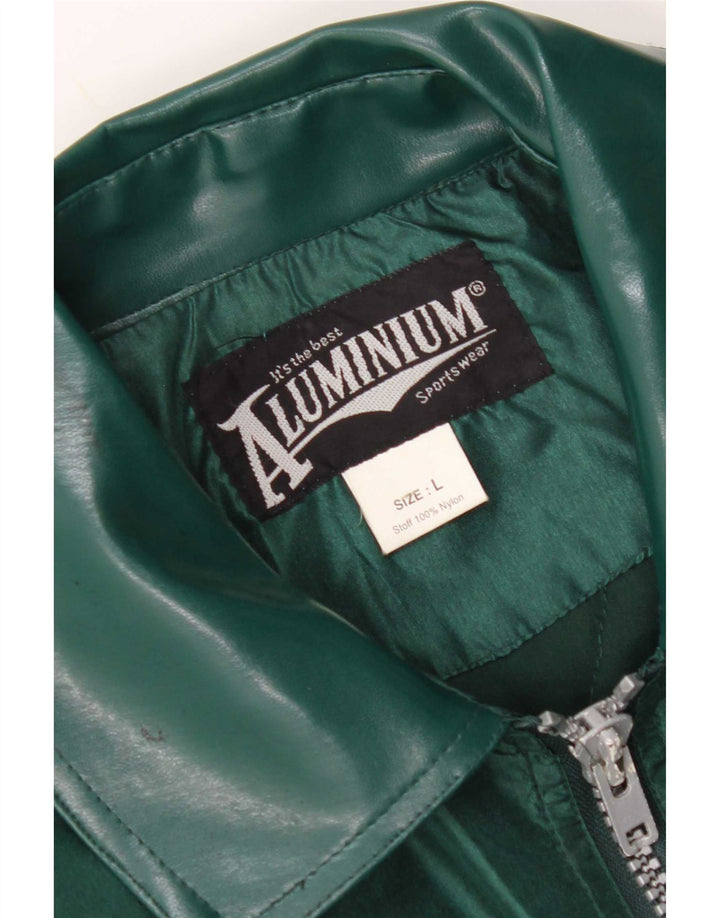 Vintage muška bomber jakna UK 40 veliki zeleni najlon