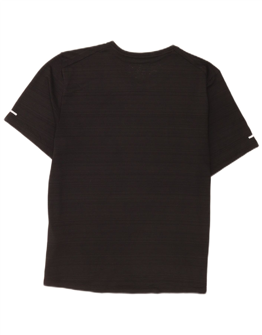 Nike Dri Fit T-Shirt Top srednje crne pruge od poliestera