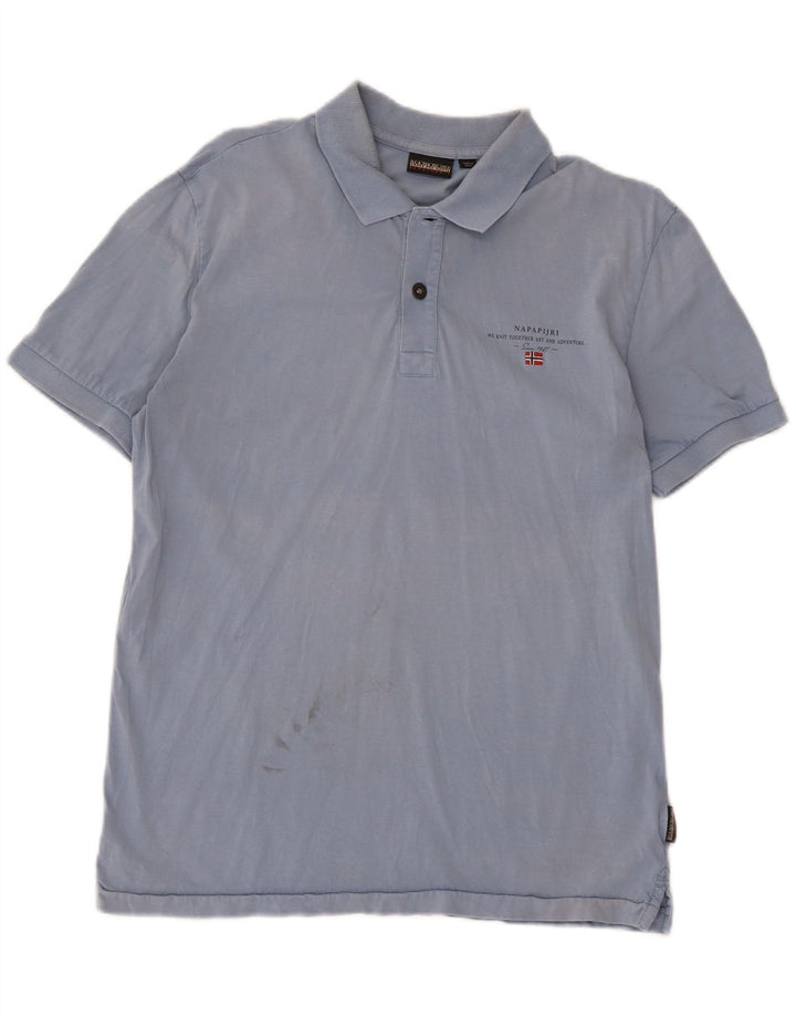 NAPAPIJRI Muška polo majica Geographic Large Blue