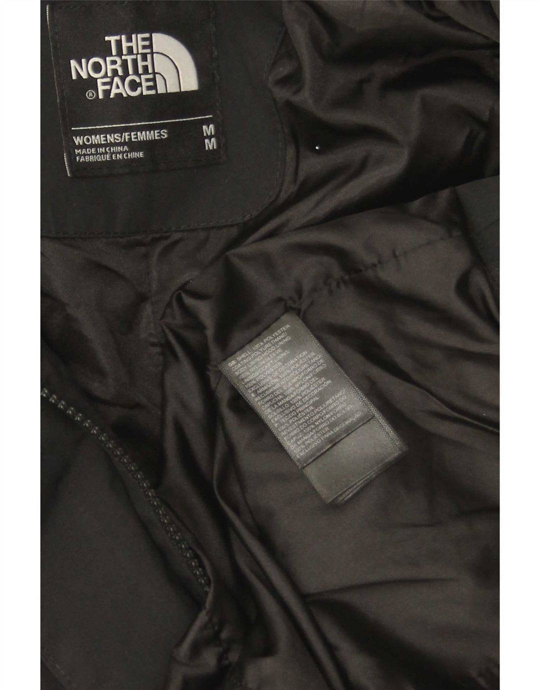 The North Face ženska parka jakna s kapuljačom UK 14 srednji crni poliester