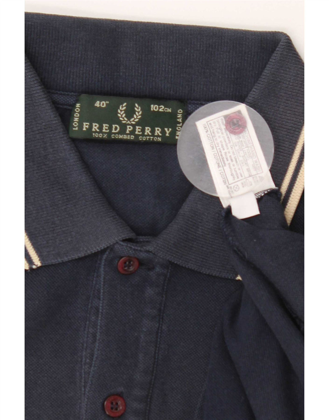 Fred Perry muška polo majica srednje tamnoplave pamučne pruge