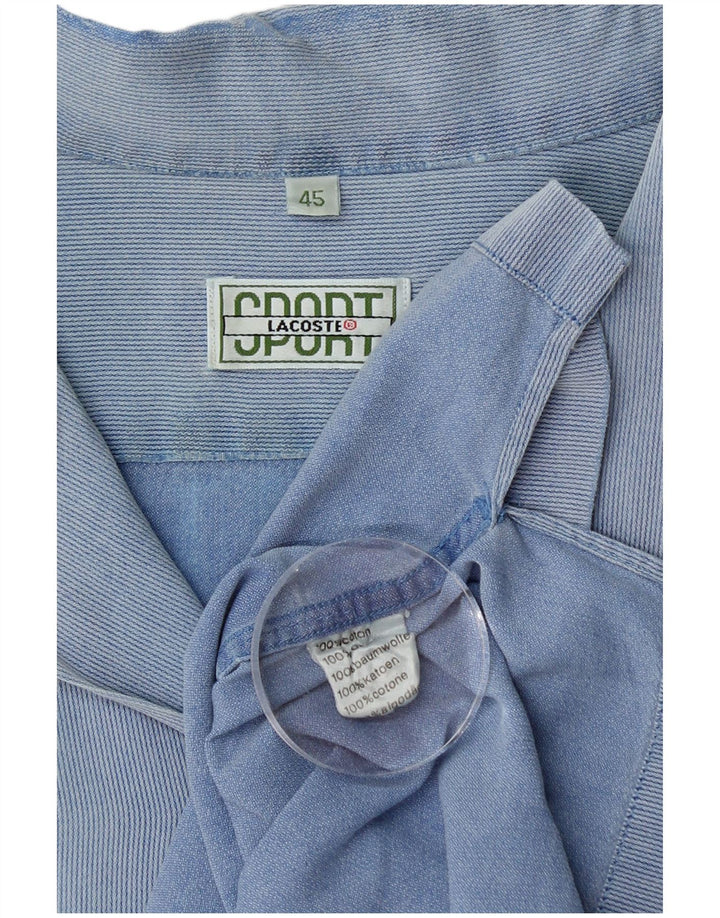 LACOSTE Muška košulja kratkih rukava, veličina 45 XL, pamuk s plavim prugama