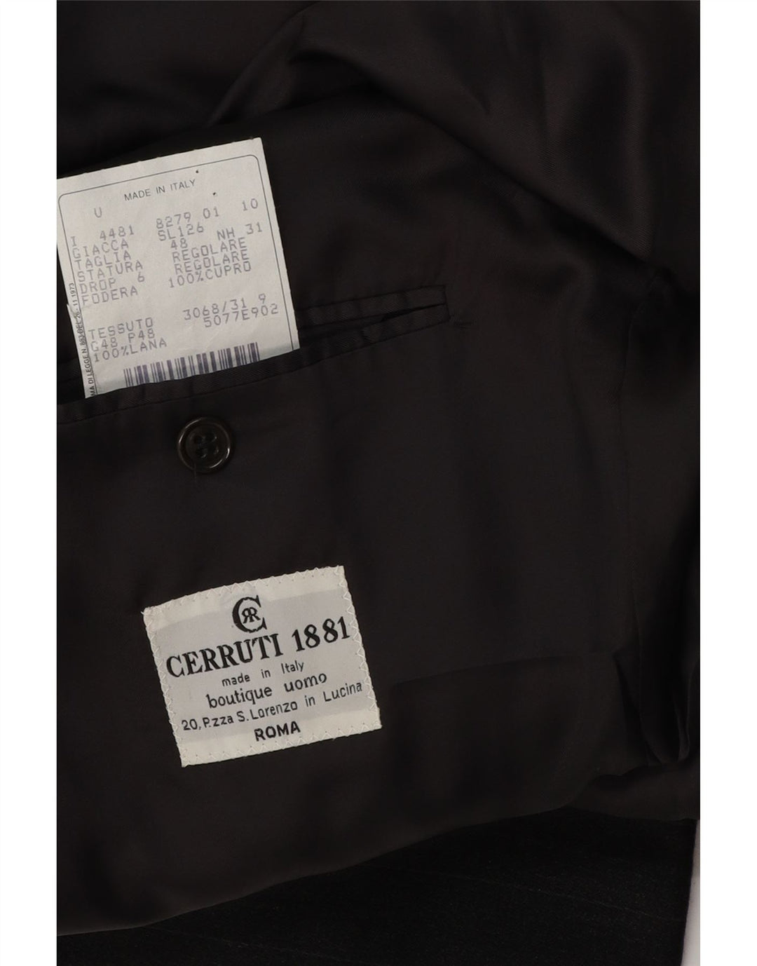 Cerruti 1881 muški sako s dvostrukim kopčanjem IT 48 srednje sive pruge