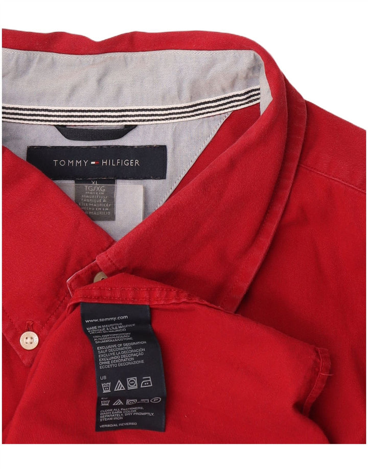 Tommy Hilfiger muška košulja XL crveni pamuk