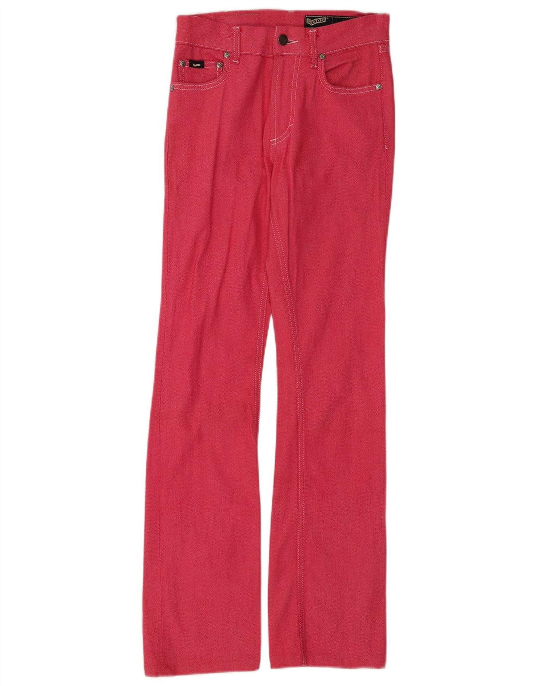 Ženske traperice Gas Bootcut W26 L31 Ružičasti pamuk