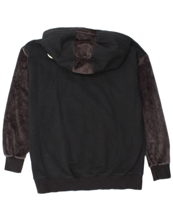 Champion ženska majica s kapuljačom UK 10 Mali crni pamuk u blokovima boja