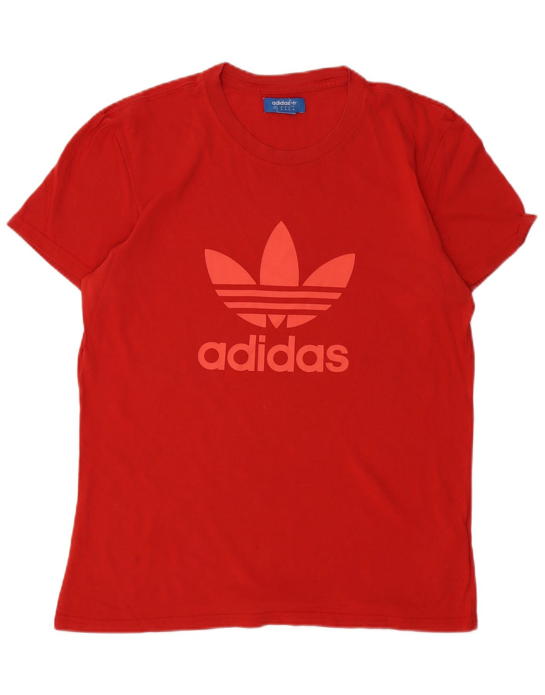 ADIDAS Muška majica kratkih rukava srednje veličine, crveni pamuk