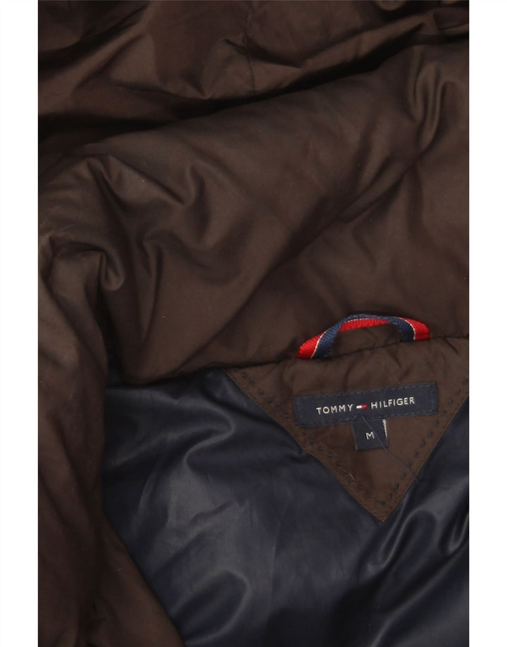 Tommy Hilfiger ženski podstavljeni kaput s kapuljačom UK 14 srednje smeđi poliester