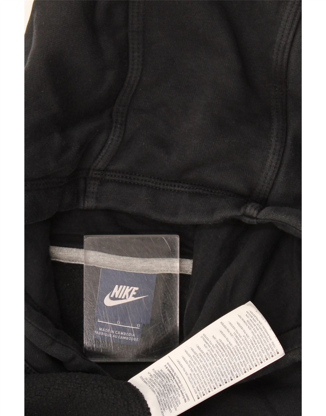 Nike muška majica s kapuljačom, veliki crni pamuk