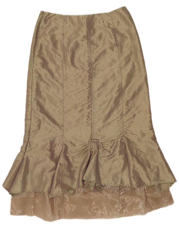 SASHA ženska maksi suknja za trubu US 12 Large W32 zlatni najlon