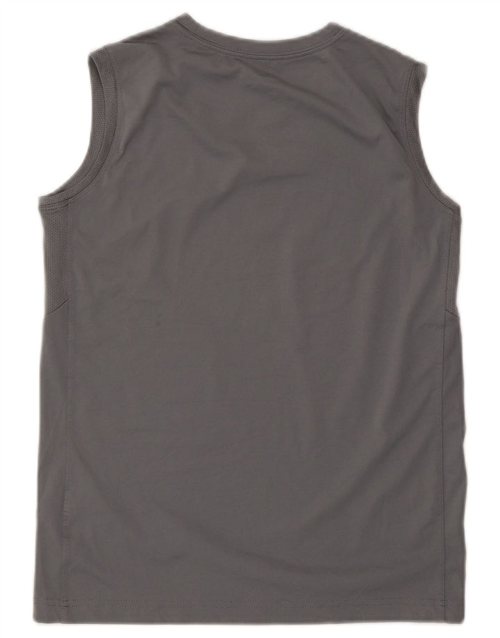 Nike Boys Dri Fit Graphic Vest Top 12-13 Years Large Grey Poliester