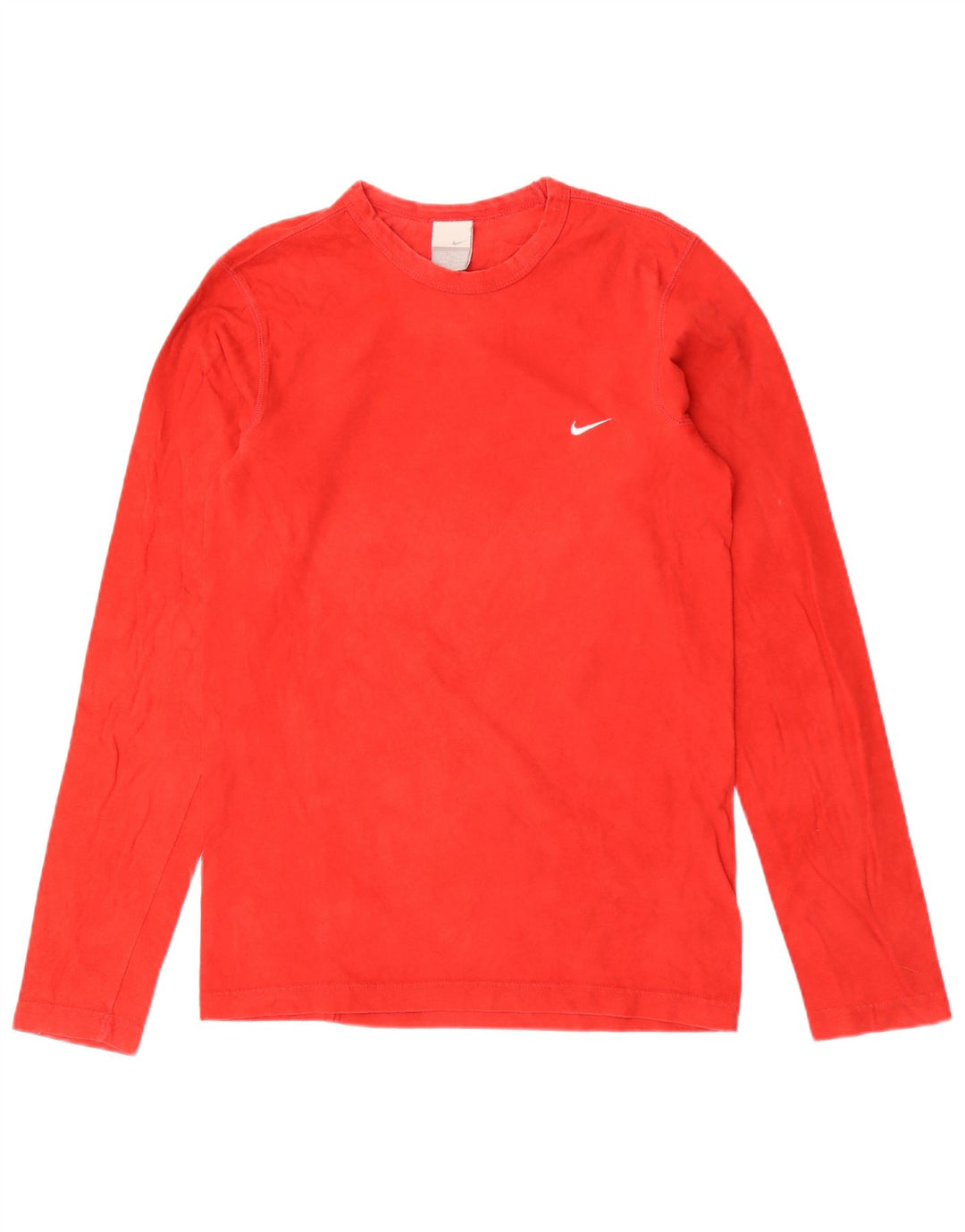 Nike Muška majica dugih rukava UK 36/38 Mala crvena pamuk