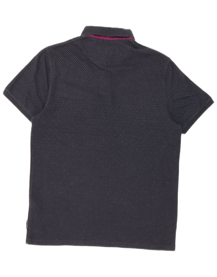 Ted Baker muška polo majica veličina 3, srednje tamnoplavi pamuk na točkice
