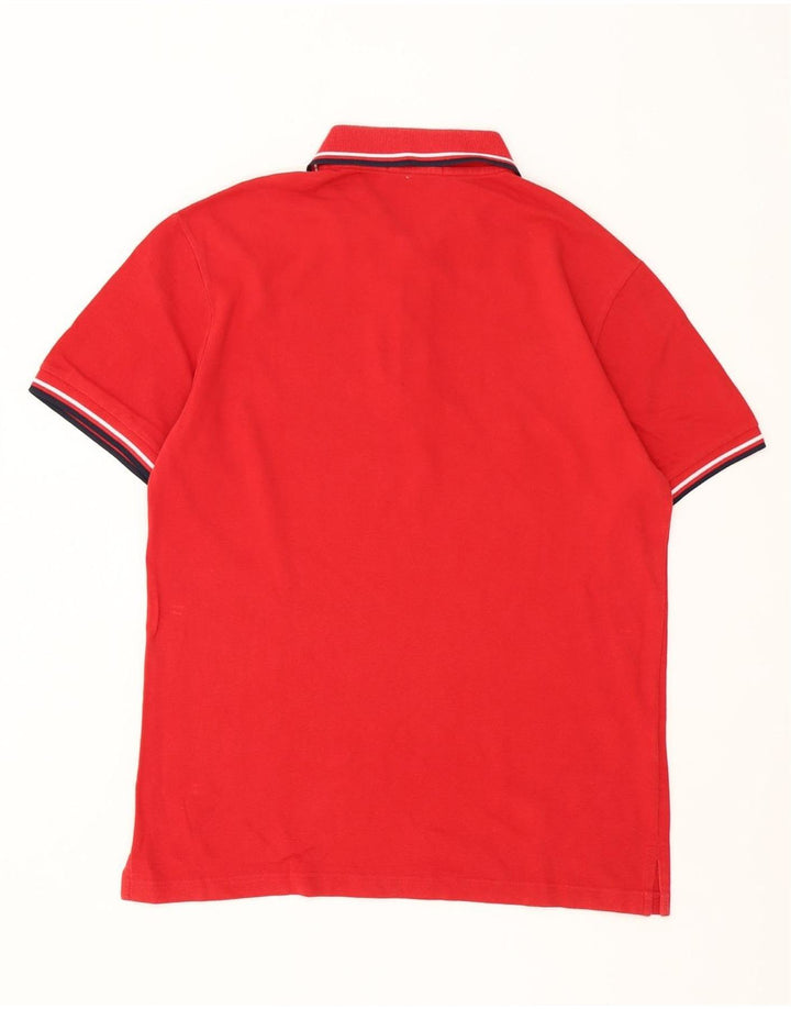 Fred Perry muška polo majica srednje crvene pruge, pamuk