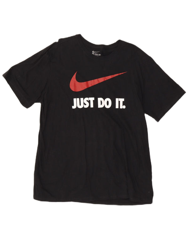 Nike Muška majica kratkih rukava atletskog kroja 2XL crni pamuk