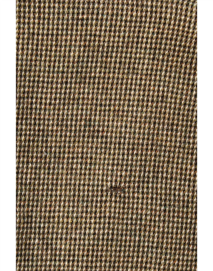 Harris Tweed Muški sako sa 3 gumba UK 40 Veliki smeđi karirani nova vuna