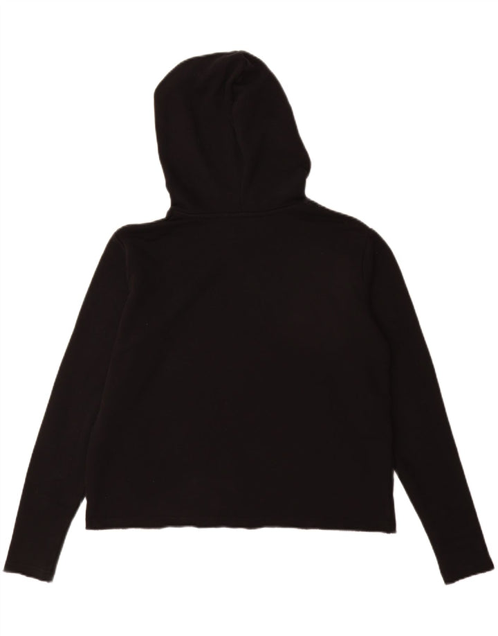 WRANGLER Ženska prevelika majica s kapuljačom s kapuljačom UK 10 Mali crni pamuk